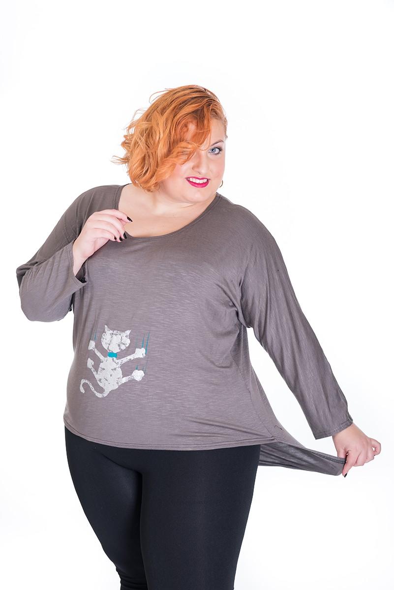 Susana Escribano Camisetas Con Gatos Mujer Chulas Talla Grande