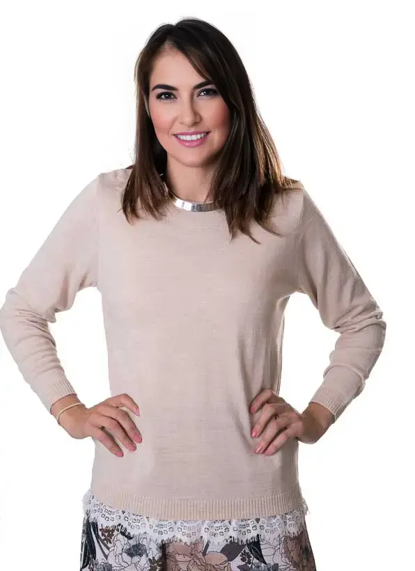 susana escribano Cardigan de punto delgado. Color camel