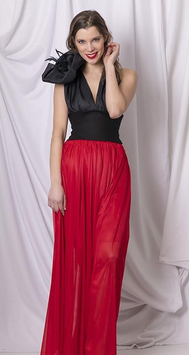 Susana Escribano Conjunto Invitada De Boda Falda Larga