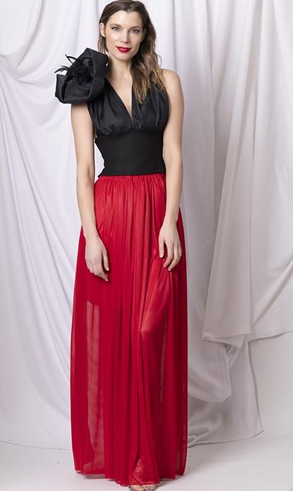 susana escribano Conjunto invitada de boda falda larga