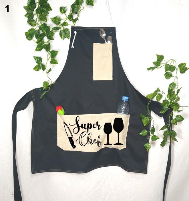 susana escribano Delantal de Chef cocina. Regalo San Valentin para hombre
