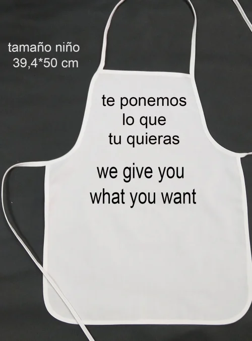 Susana Escribano Delantal Infantil Personalizado Para Cocina – Con Nombre O Texto A Tu Elección