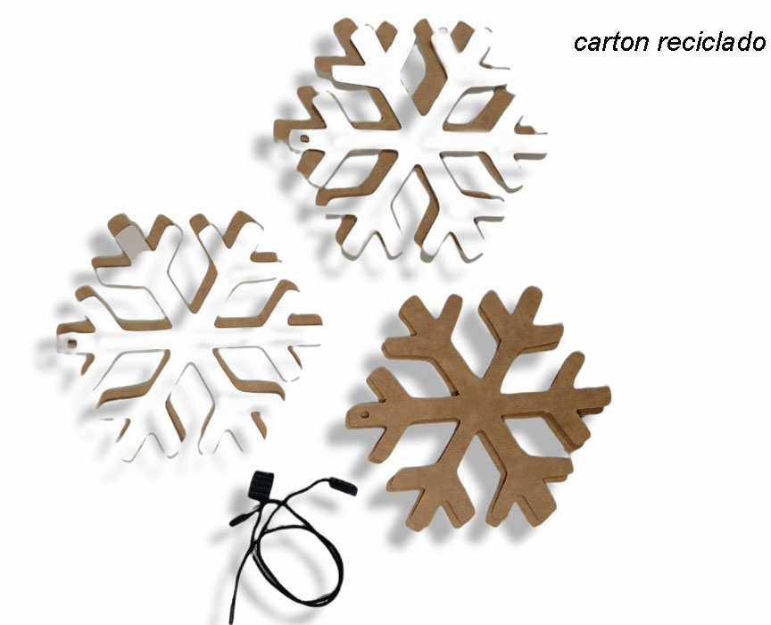 Susana Escribano Deoracion Navideña Con Copos De Nieve