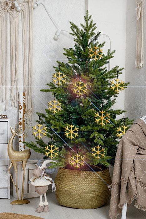 susana escribano Deoracion Navideña con copos de nieve