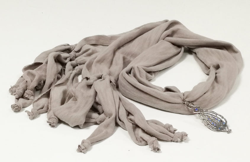 Susana Escribano Fular Joya. Fular En Color Gris. Leo