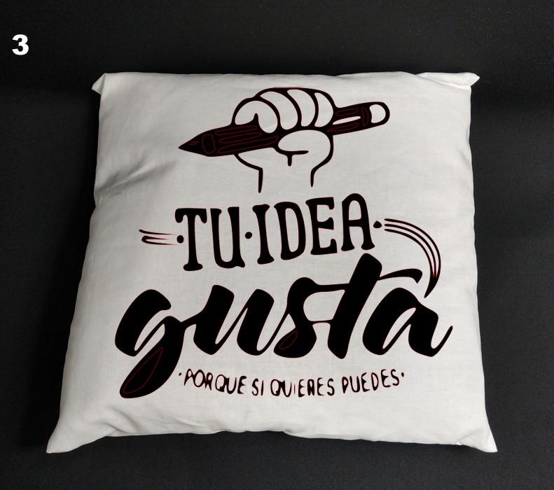 Susana Escribano Funda Cojín 50×50 – Color Blanco. Cojin Con Frase