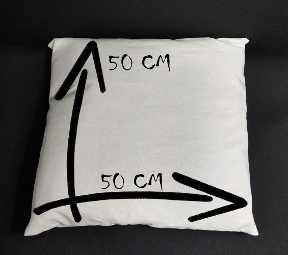 Susana Escribano Funda Cojín 50×50 – Color Blanco. Cojin Con Frase