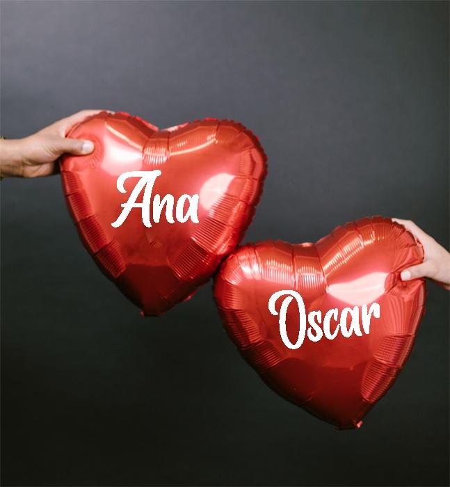 susana escribano Globos personalizados con nombre. Envios gratis