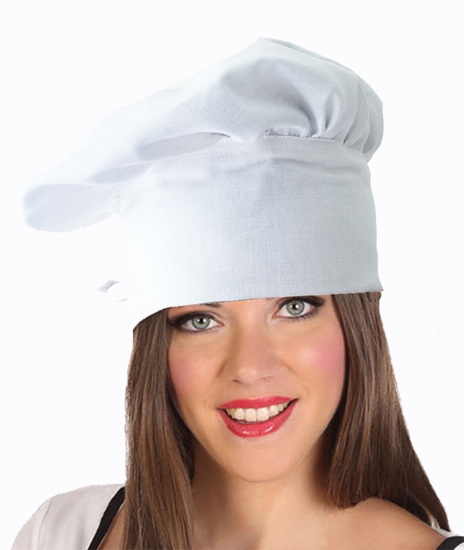 Susana Escribano Gorro De Chef En Color Blanco De Lino. Regalos Originales Para San Valentin