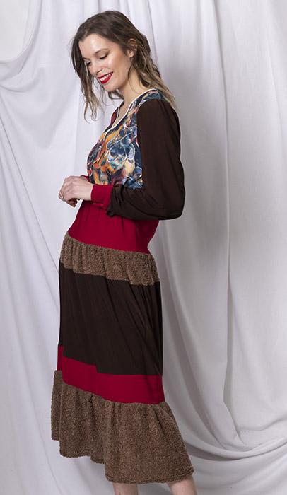 Susana Escribano Invierno Vestido Manga Larga Invitada Boda