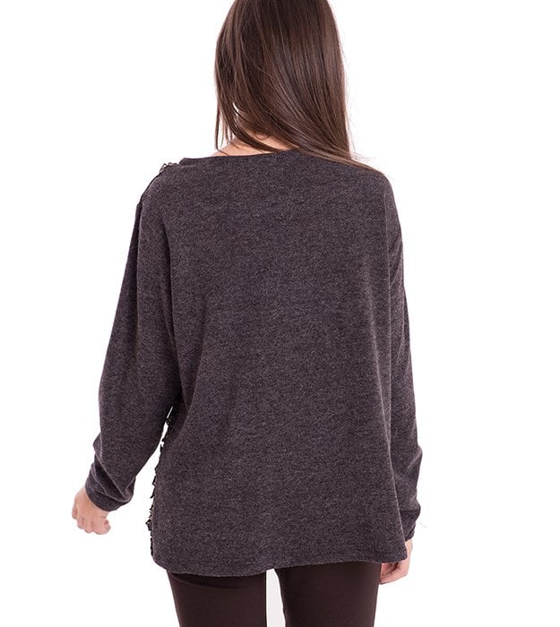 Susana Escribano Jersey De Lanilla Con Delantero A Capas