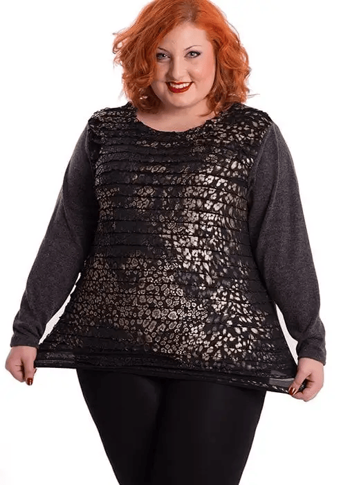 susana escribano Jersey de lanilla con delantero a capas