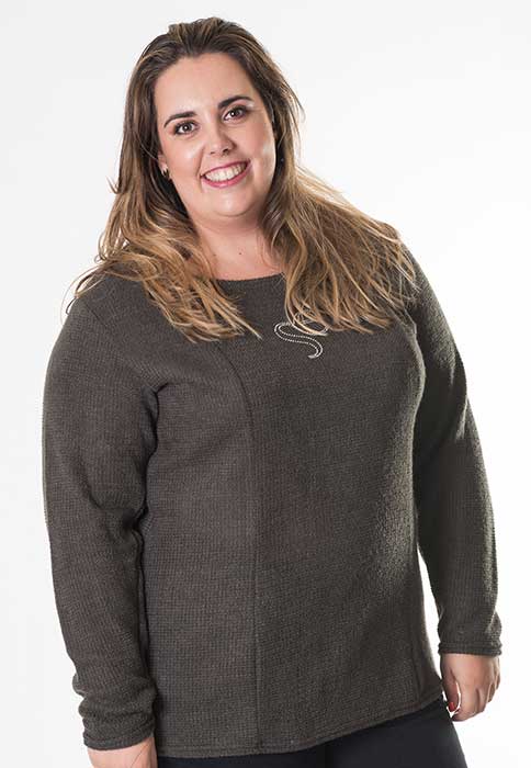 Susana Escribano Jersey Lana De Mujer. Logo Strass SE