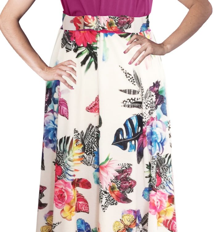 susana escribano Las faldas largas de verano. Falda midi