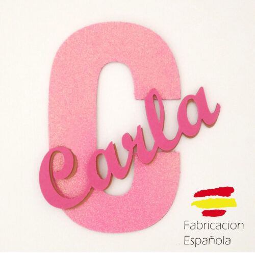 susana escribano Letra inicial con nombre decoracion