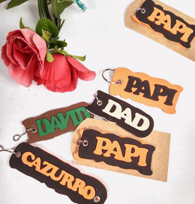 susana escribano Llaveros personalizados dia del padre