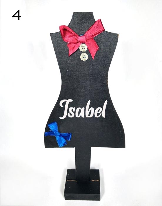 Susana Escribano Maniqui De Madera. Con Tu Nombre Regalo Personalizado