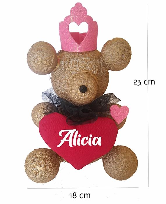 Susana Escribano Oso Amoroso Corazon Personalizado Regalo Dia De La Madre
