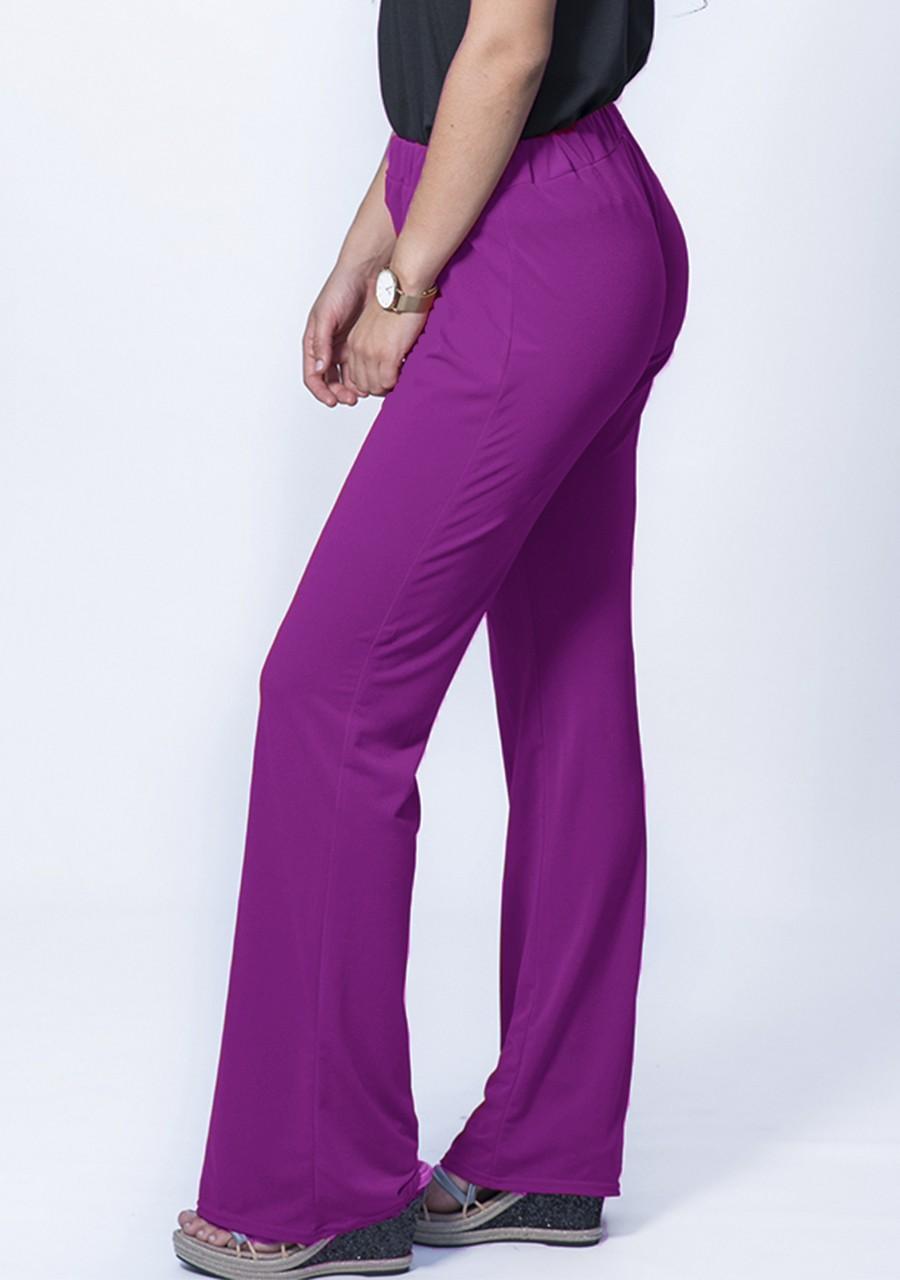 Susana Escribano Pantalon Talla Grande Color Fucsia