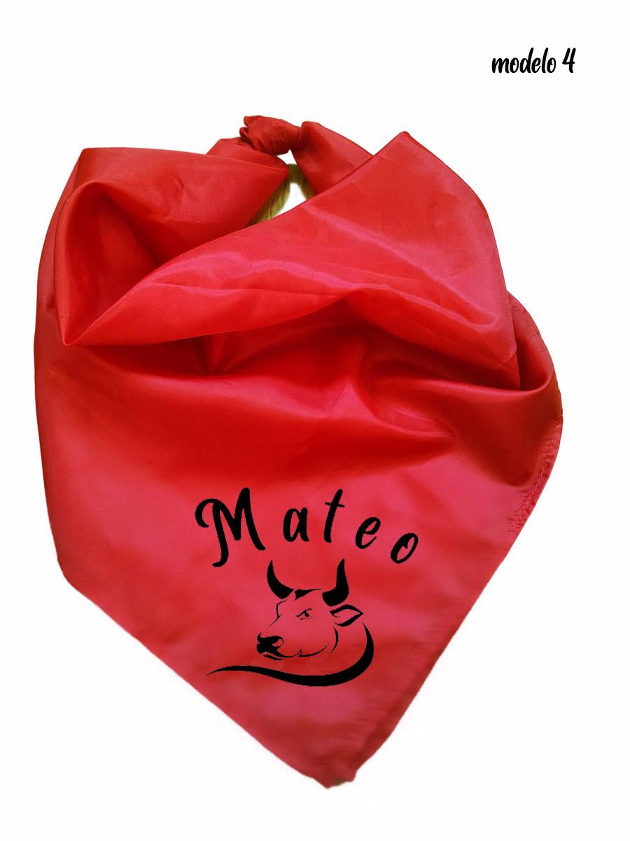 Susana Escribano Pañuelo Rojo De Fiesta Pañuelo Fiestas Patronales Personalizado