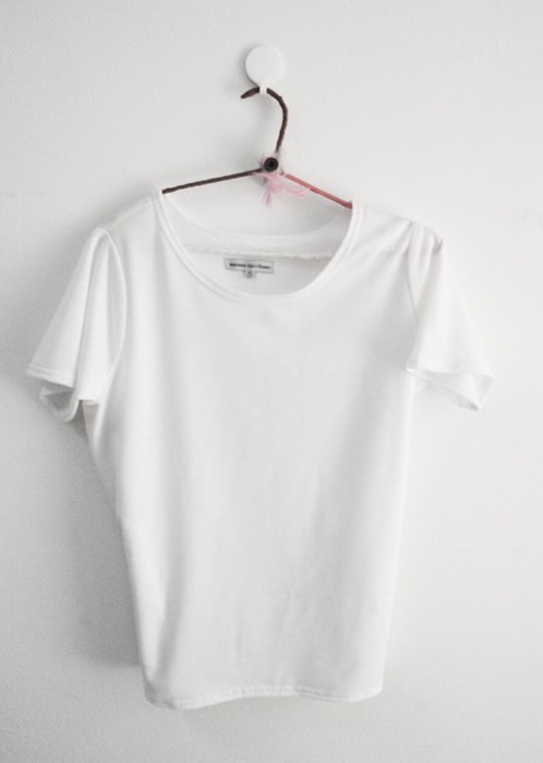 susana escribano Patron camiseta blanca + tejido algodon