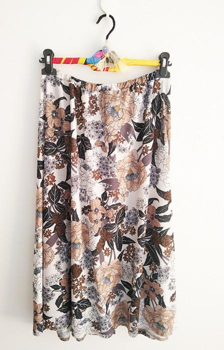 Susana Escribano Patron Falda Midi Evase + Tejido Tonos Tierra