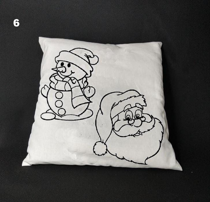 Susana Escribano Regalo Para Niños Navidad. Cojin Para Colorear