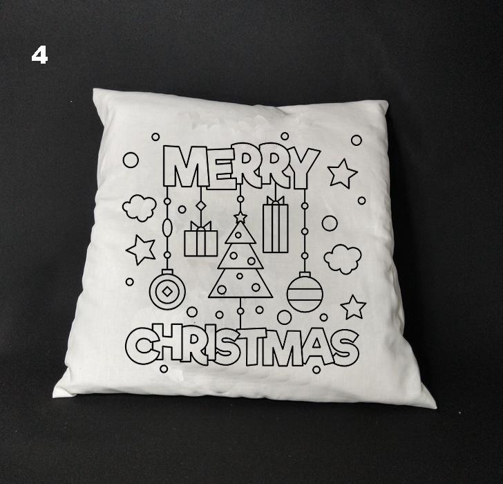 Susana Escribano Regalo Para Niños Navidad. Cojin Para Colorear