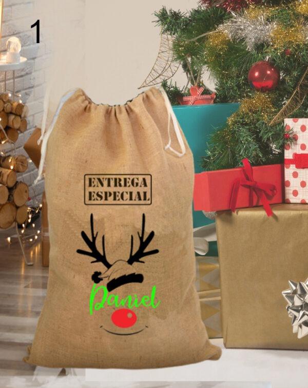Susana Escribano Sacos De Regalos Papa Noel Personalizado Con Nombre