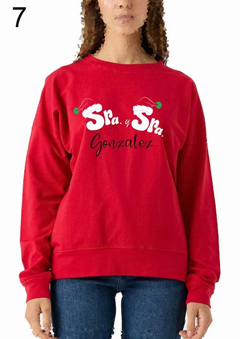 Susana Escribano Sudadera Navideña Para Mujer Hombre Niño Personalizada