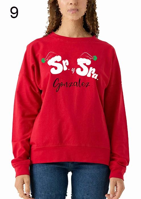 Susana Escribano Sudadera Navideña Para Mujer Hombre Niño Personalizada