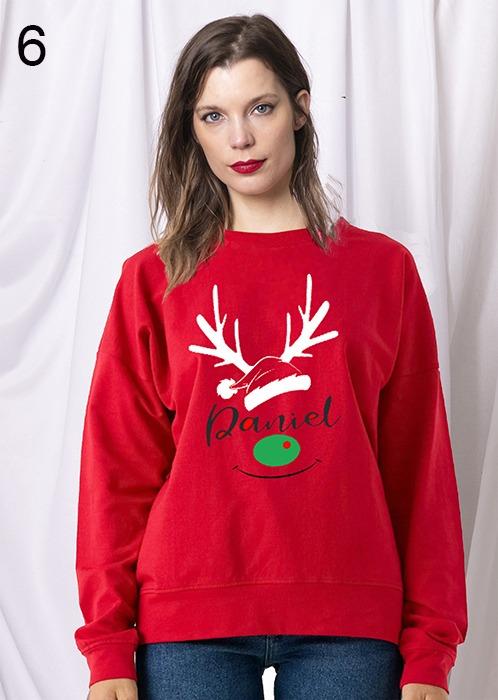 susana escribano Sudadera navideña para mujer hombre niño Personalizada