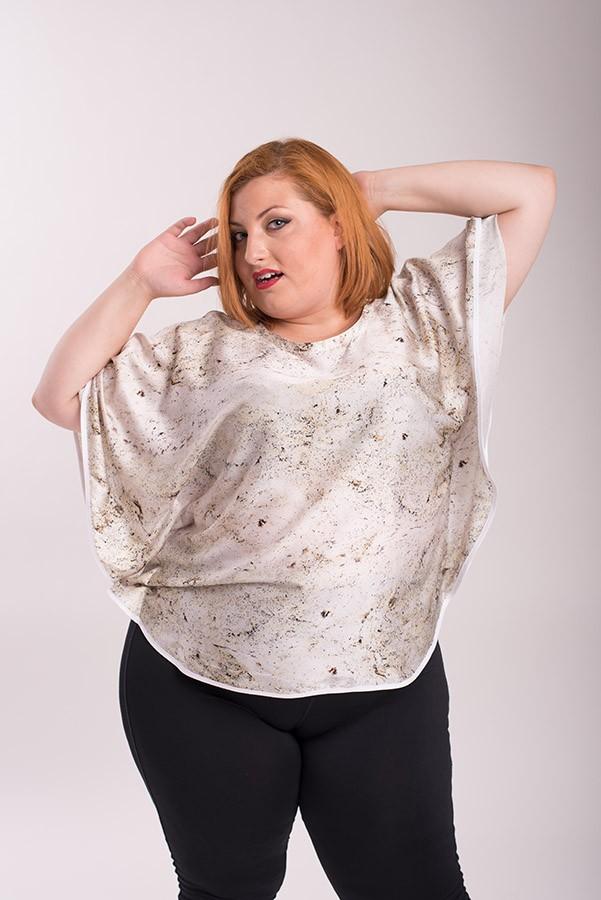 susana escribano Blusa de tisu-raso tipo alas