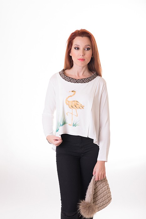 Susana Escribano Blusa Flamenco. De Manga Larga