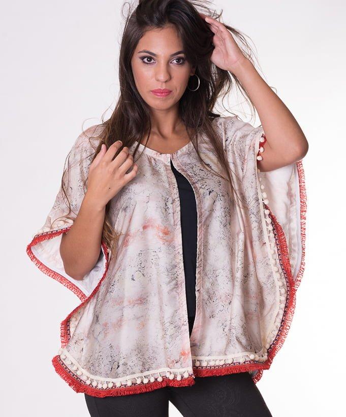 Susana Escribano Bluson De Raso Terracota. Fantasia