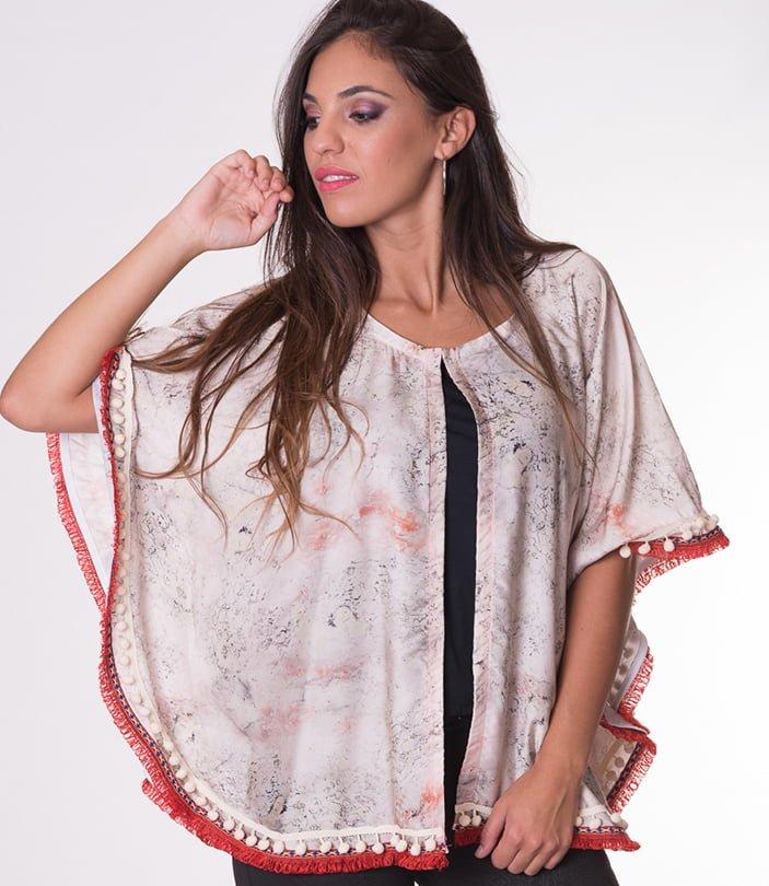 Susana Escribano Bluson De Raso Terracota. Fantasia