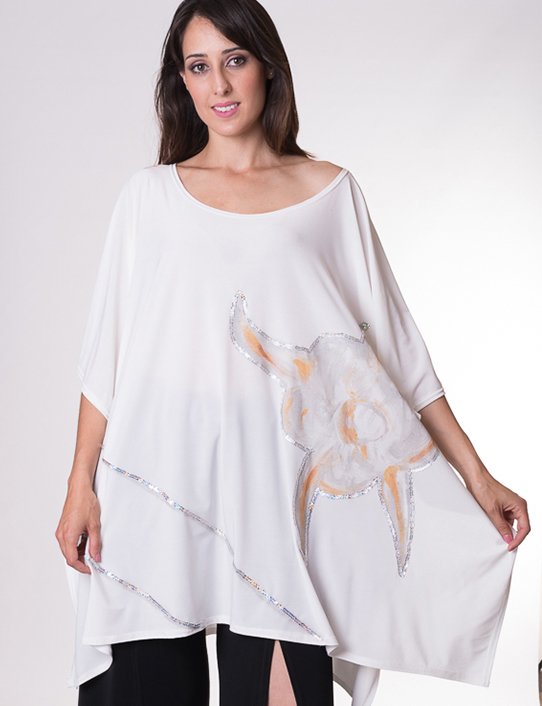 Susana Escribano Bluson Tunica Dibujo Abstracto