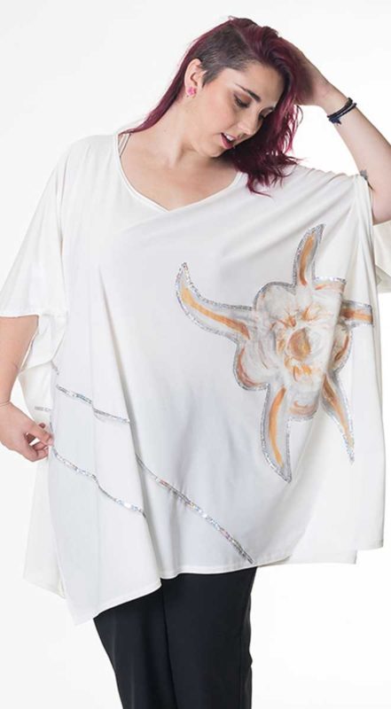 susana escribano Bluson tunica dibujo abstracto