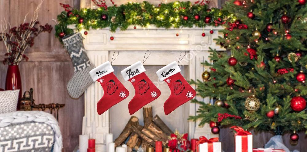 Susana Escribano Calcetin Papa Noel Con Nombre