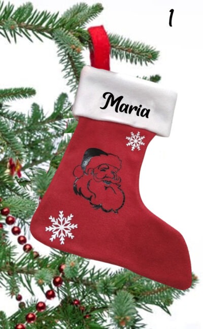 Susana Escribano Calcetin Papa Noel Con Nombre