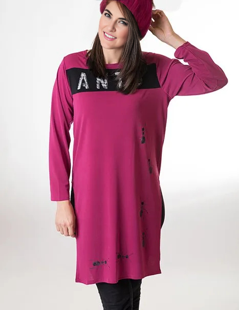 susana escribano Camiseta extra larga vestido