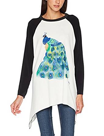 susana escribano Camiseta mujer larga. Con dibujo