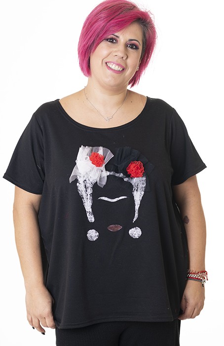 susana escribano Camiseta talla grande frida kahlo