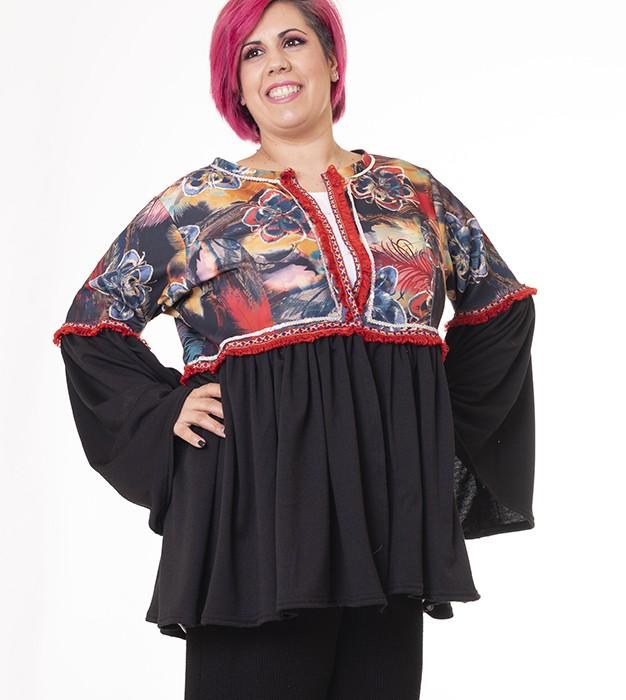 Susana Escribano Chaqueta Con Rizo En El Bajo