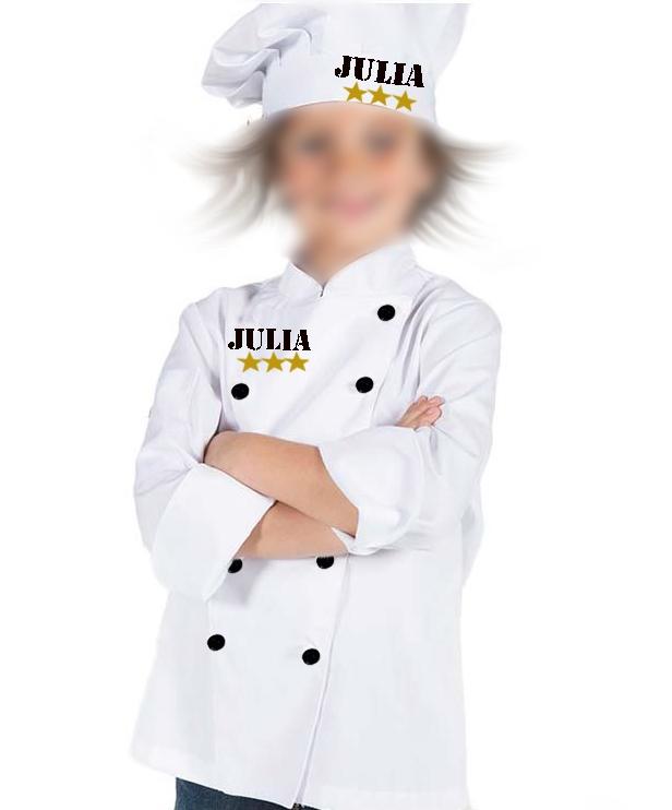 Susana Escribano Chaquetilla Y Gorro Cocinero Niño