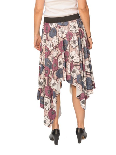 susana escribano Falda acampanada de picos mujer