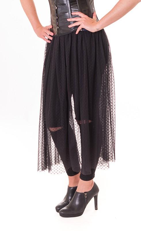Susana Escribano Falda De Tul. Tul Bordado Topitos