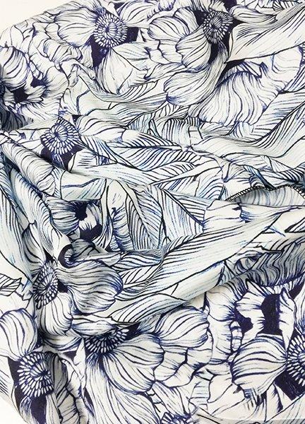 Susana Escribano Fular En Tonos Azules. Saturno