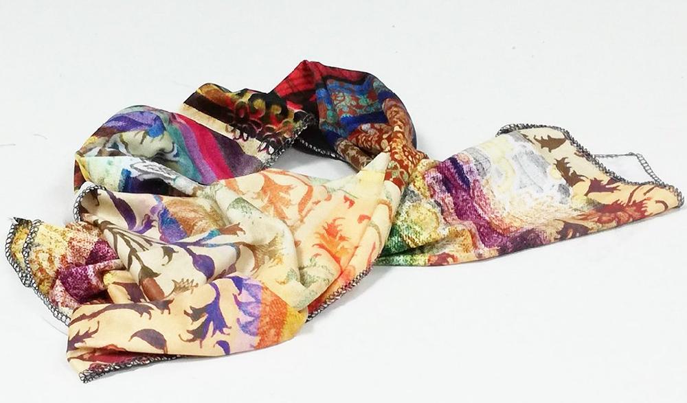 Susana Escribano Fular Largo Con Estampado. Tierra