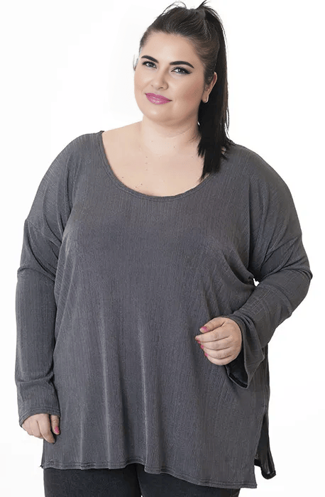 susana escribano Jersey de punto en color gris